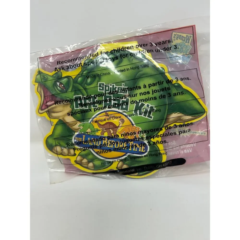 The Land Before Time Spike's Art Pad Kit Wendy's Kids' Meal toy (2003) NEW